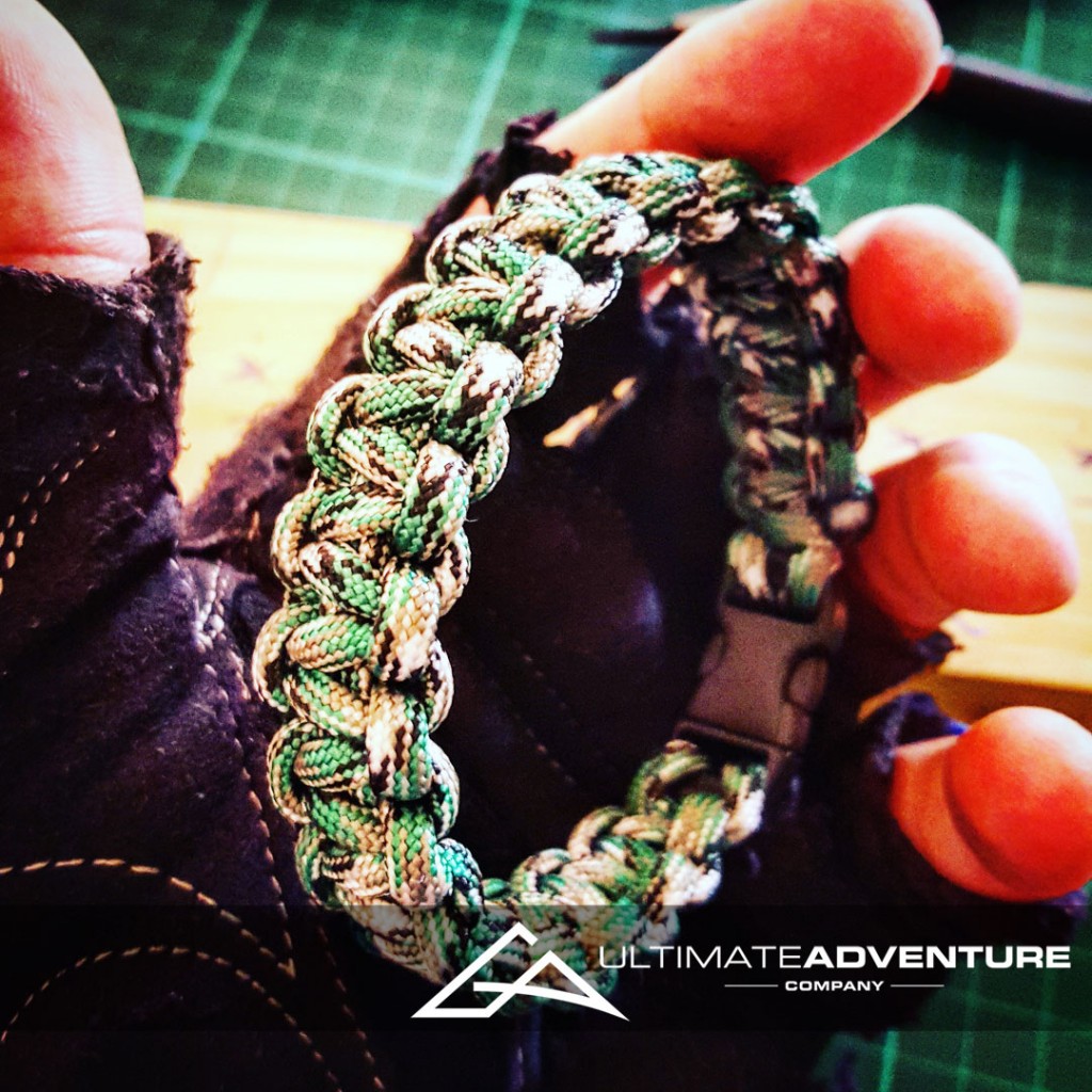 Grass Green Camo Paracord Survival Bracelet