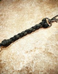 EDC Gear, OD Green & Black Paracord Keychain, Wanderlust Accessories