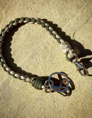 EDC Gear, OD Green & Desert Tan Camo Paracord Keychain, Paracord Lanyard